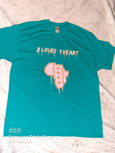 "Teal Drip" Limited Edition Adult logo t-shirt