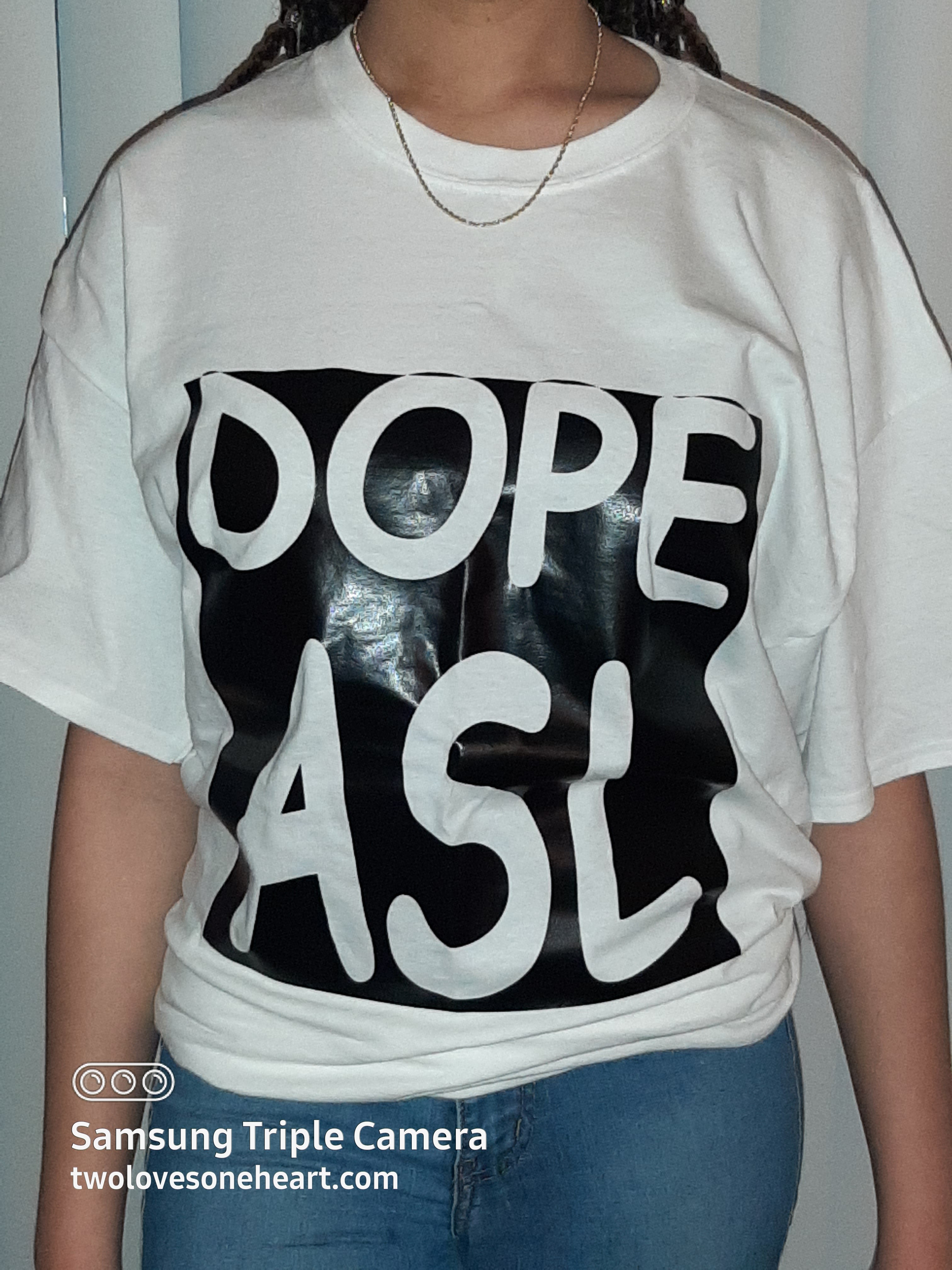 "Dope ASL" Print t-shirt