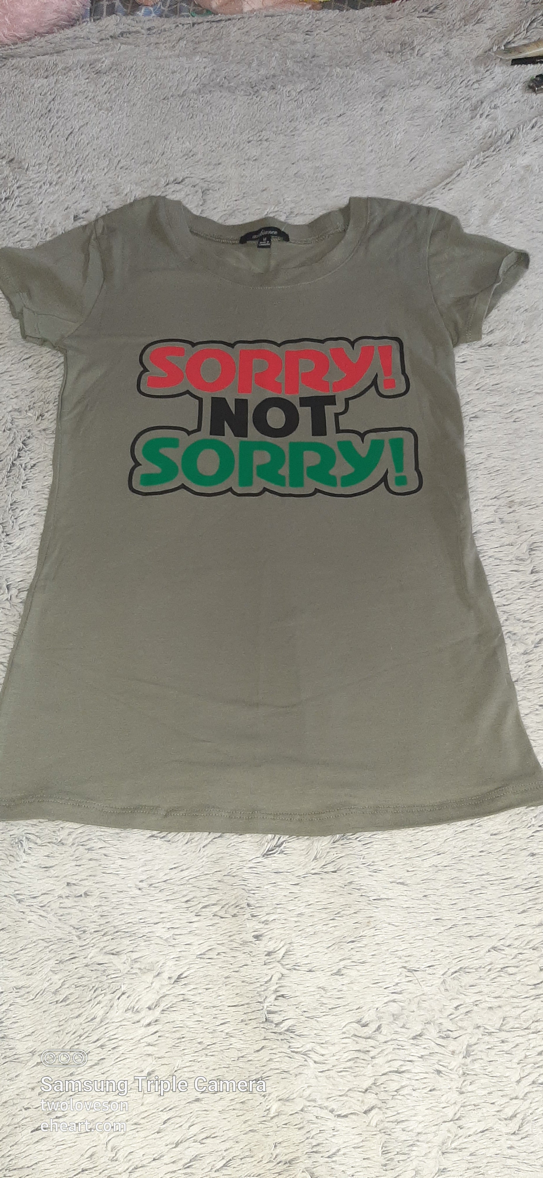 "Sorry Not Sorry" ladies shirt