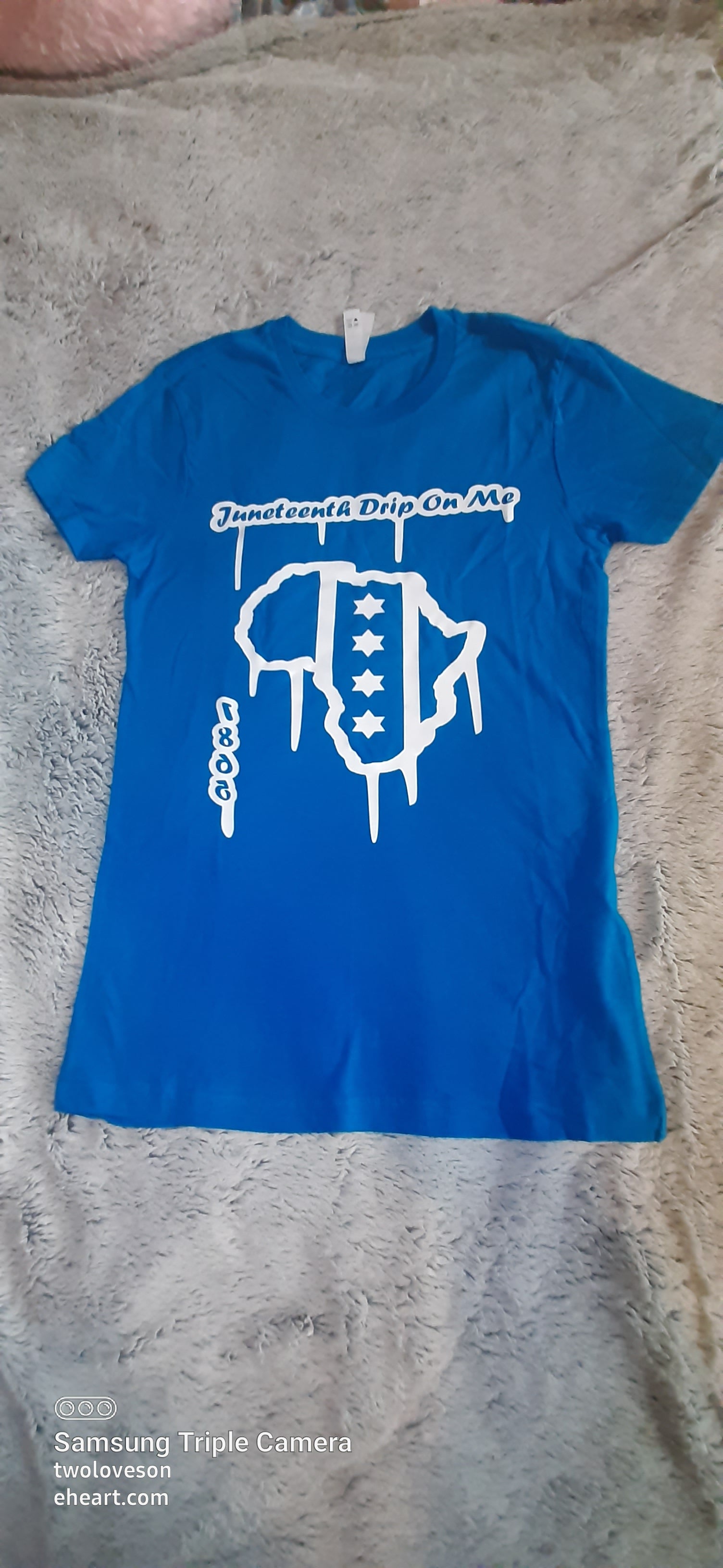 "Dripping Juneteenth" logo t shirt